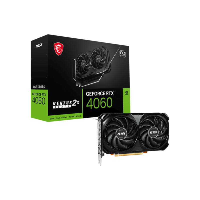 MSI RTX 4060 VENTUS 2X BLACK 8G OC MSI RTX 4060 VENTUS 2X BLACK 8G OC