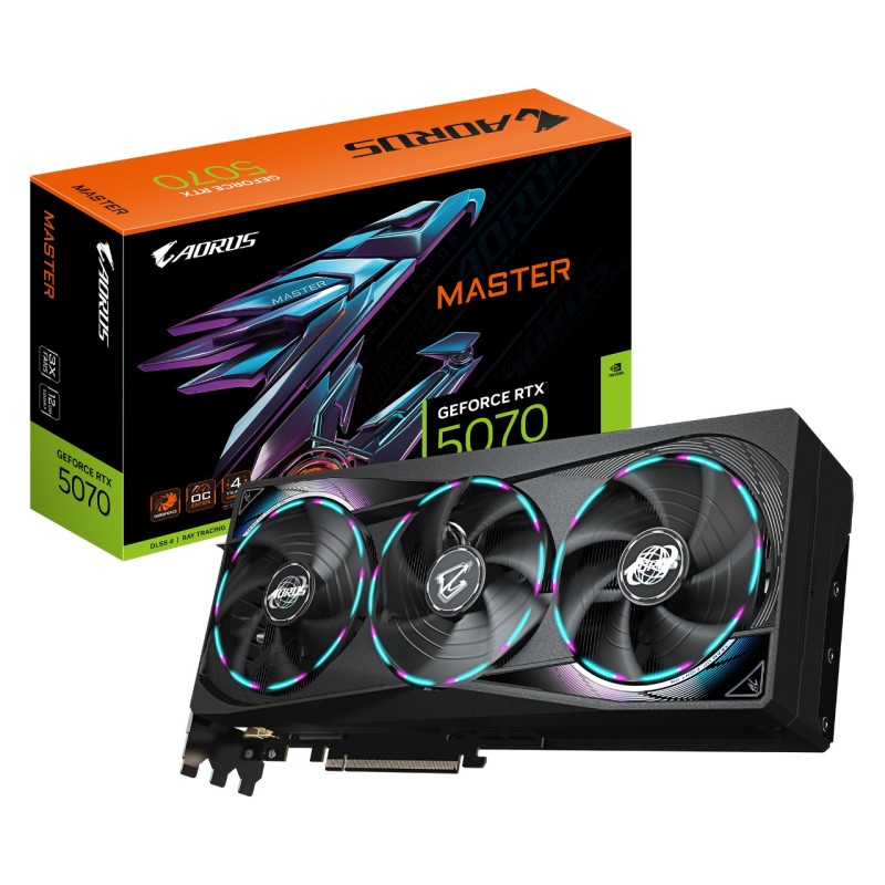 Gigabyte RTX 5070 AORUS MASTER 12G Gigabyte RTX 5070 AORUS MASTER 12G