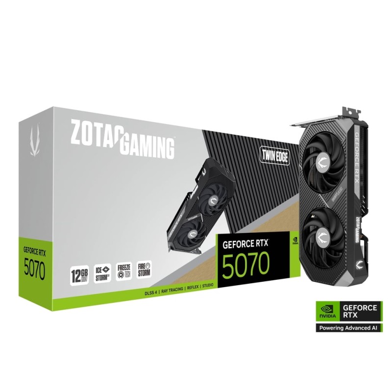 ZOTAC RTX 5070 TWIN EDGE 12 GB GDDR7 ZOTAC RTX 5070 TWIN EDGE 12 GB GDDR7