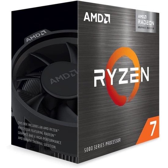 AMD Ryzen 7 5700G 8-Core, 16-Thread Desktop Processor with Radeon Graphics, AMD Radeon Graphics Vega 8