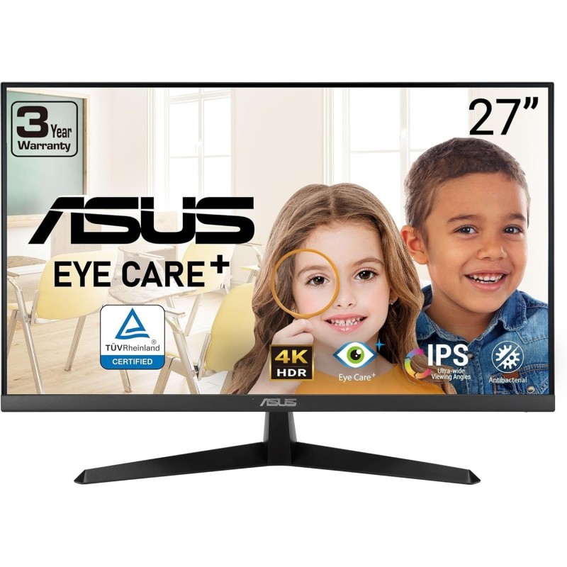 ASUS 27” 4K Eye Care Monitor (VY27UQ) - UHD (3840 x 2160), IPS, HDR10 ASUS 27” 4K Eye Care Monitor (VY27UQ) - UHD (3840 x 2160), IPS, HDR10