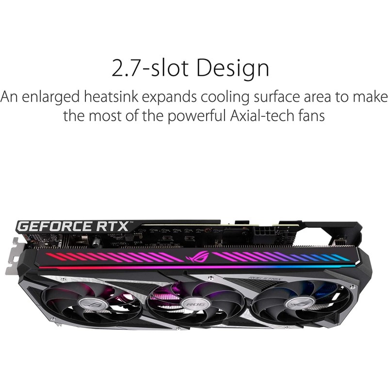 ASUS ROG Strix NVIDIA GeForce RTX 3050 OC Edition Gaming Graphics Card ASUS ROG Strix NVIDIA GeForce RTX 3050 OC Edition Gaming Graphics Card