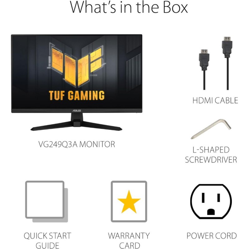 ASUS TUF Gaming VG249Q3A Gaming Monitor ASUS TUF Gaming VG249Q3A Gaming Monitor