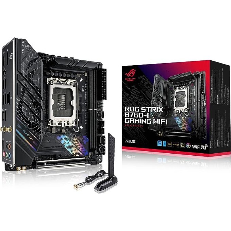 ASUS ROG Strix B760-I Gaming WiFi mini-ITX motherboard,DDR5 ASUS ROG Strix B760-I Gaming WiFi mini-ITX motherboard,DDR5
