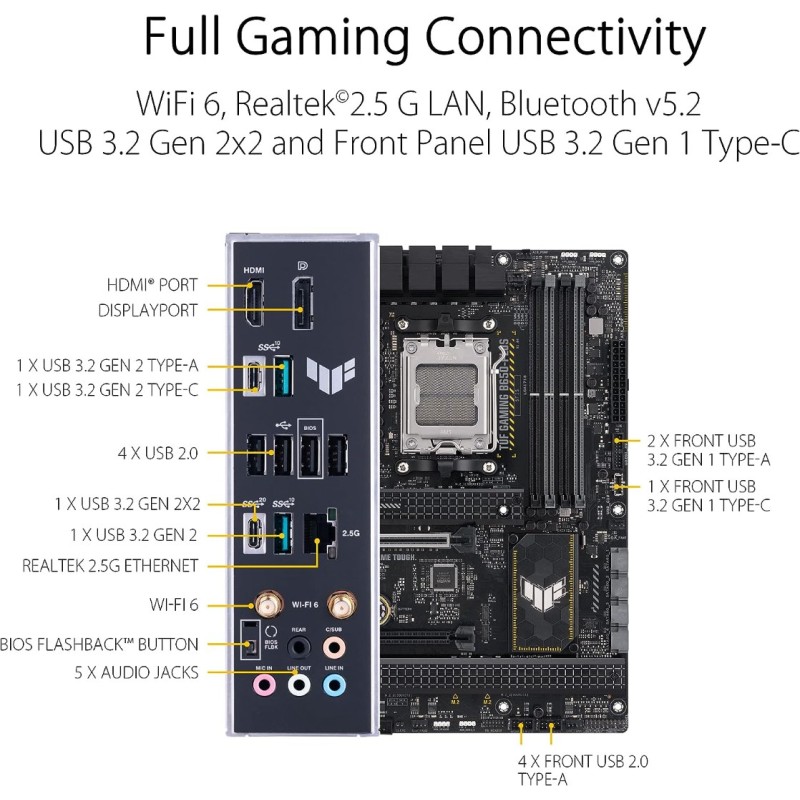 ASUS TUF Gaming B650-PLUS WiFi Socket AM5 ASUS TUF Gaming B650-PLUS WiFi Socket AM5