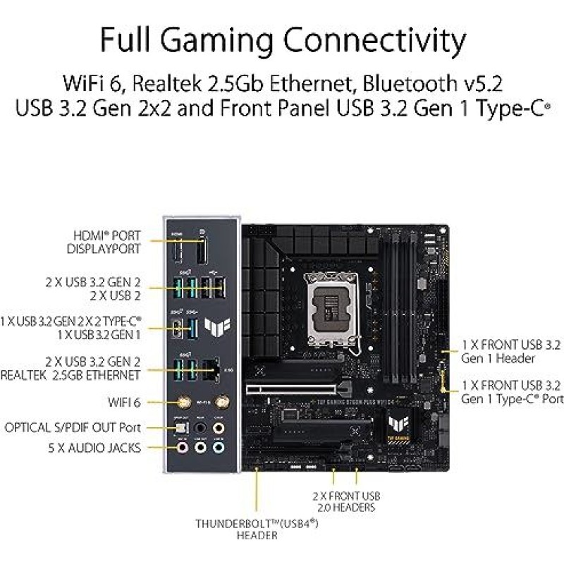 ASUS TUF GAMING B760M-PLUS WIFI D4 ASUS TUF GAMING B760M-PLUS WIFI D4