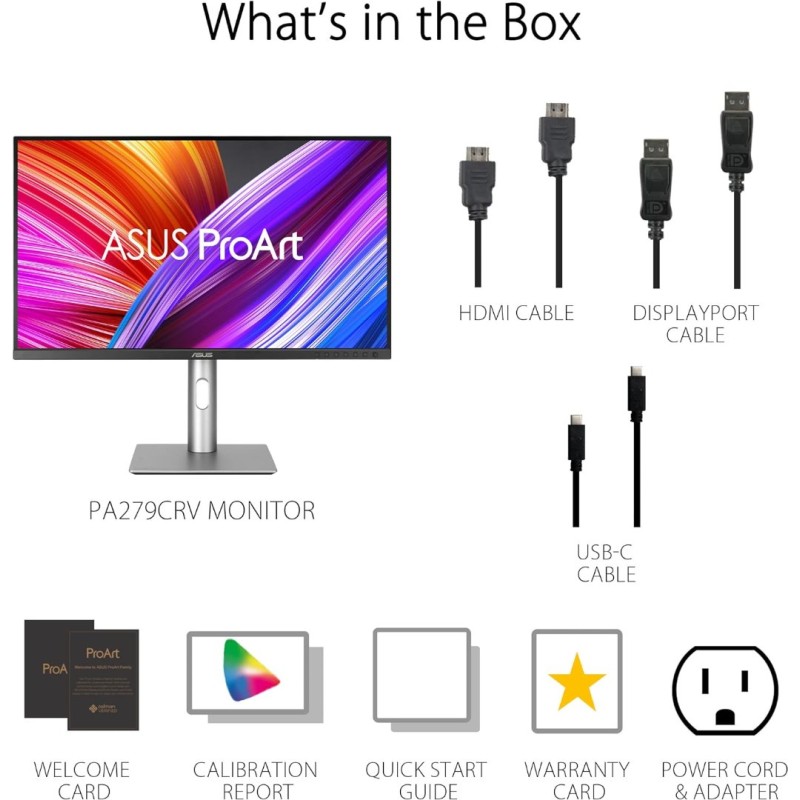 ASUS ProArt Display PA279CRV Professional Monitor ASUS ProArt Display PA279CRV Professional Monitor