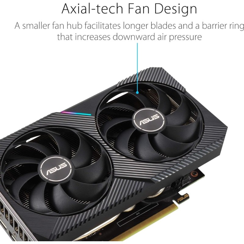 ASUS Dual RTX 3050 8 GB GDDR6 ASUS Dual RTX 3050 8 GB GDDR6
