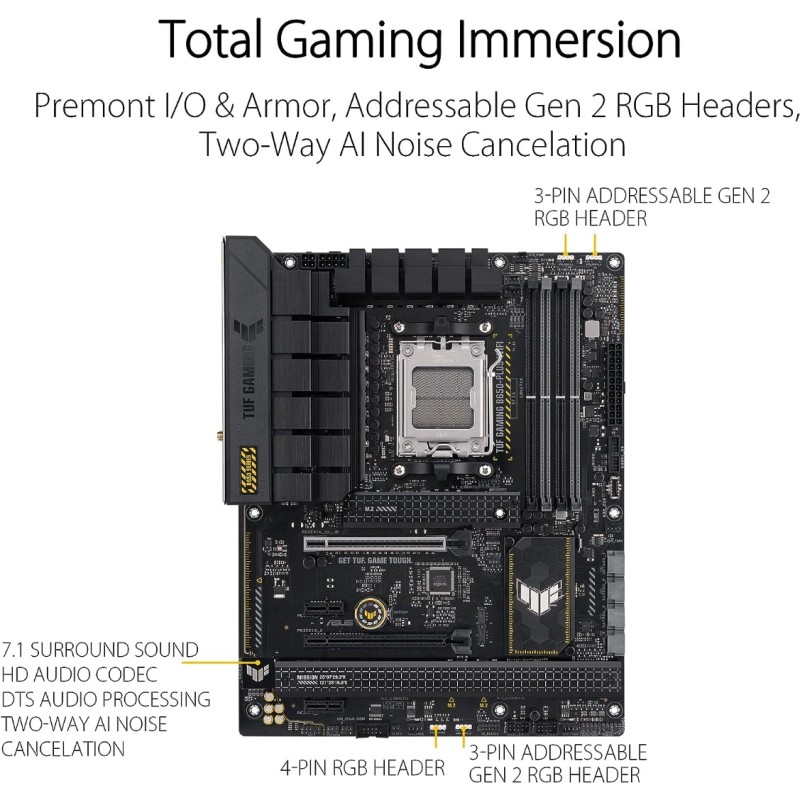 ASUS TUF Gaming B650-PLUS WiFi Socket AM5 ASUS TUF Gaming B650-PLUS WiFi Socket AM5