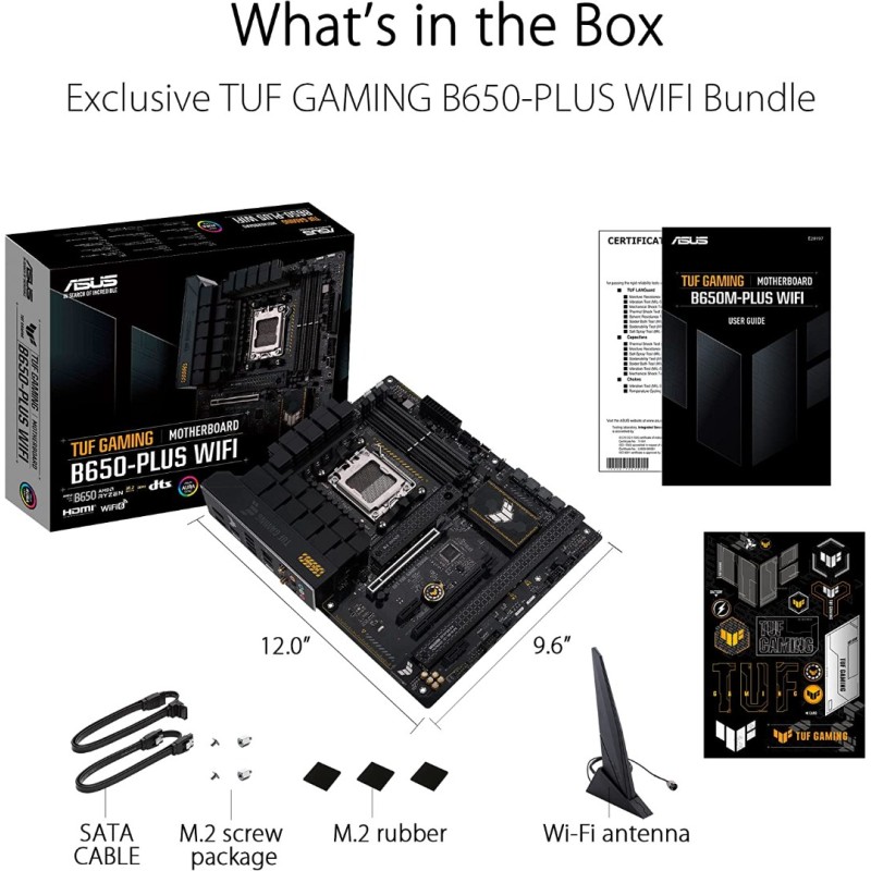 ASUS TUF Gaming B650-PLUS WiFi Socket AM5 ASUS TUF Gaming B650-PLUS WiFi Socket AM5