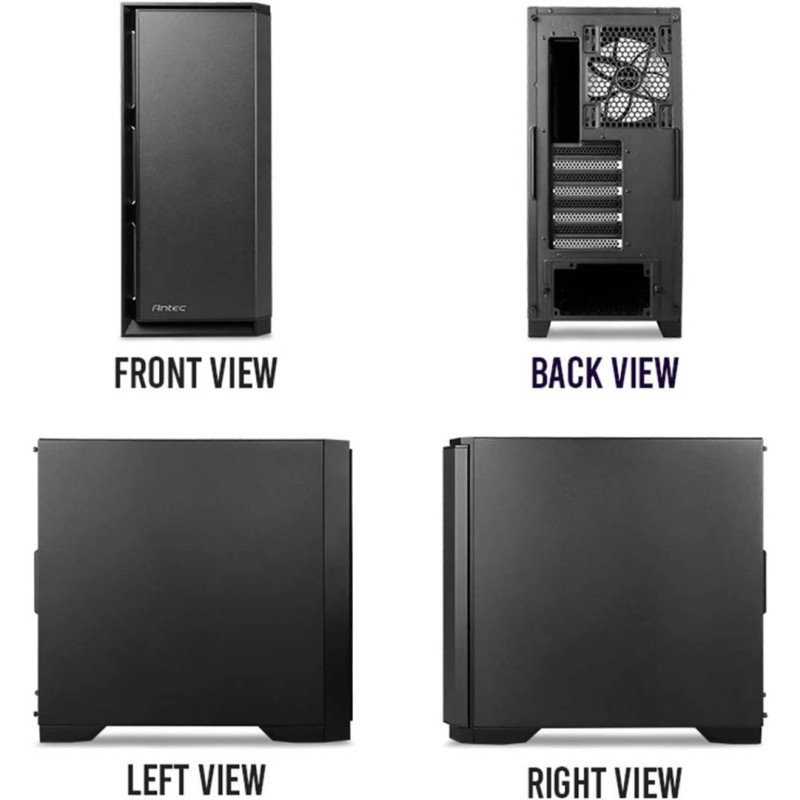 Antec P101 Silent Performance Series Mid-Tower PC Computer Case with Sound Dampening Panels, 4 X 120/140mm Cooling Fans Pre-Installed Antec P101 Silent Performance Series Mid-Tower PC Computer Case with Sound Dampening Panels, 4 X 120/140mm Cooling Fans Pre-Installed