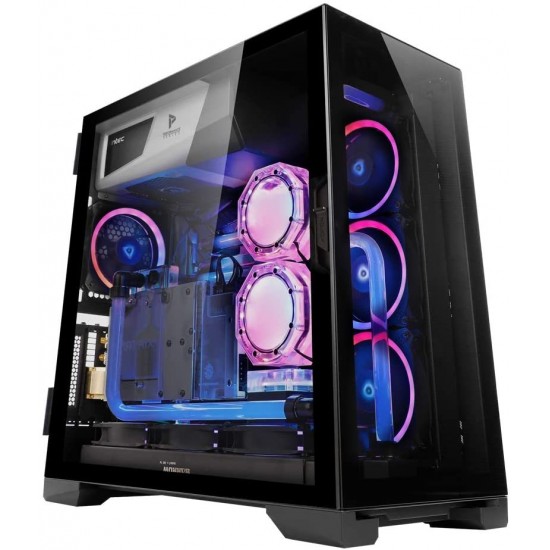 Antec Performance Series P120 Crystal E-ATX Mid-Tower Case, Tempered Glass Front & Side Panels White Led USB3.0 X 2, Aluminum Vga Holder Included