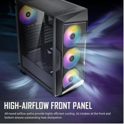 Antec AX61 Elite 4Fan ARGB & PSU Atom B750 (80 Plus Bronze)