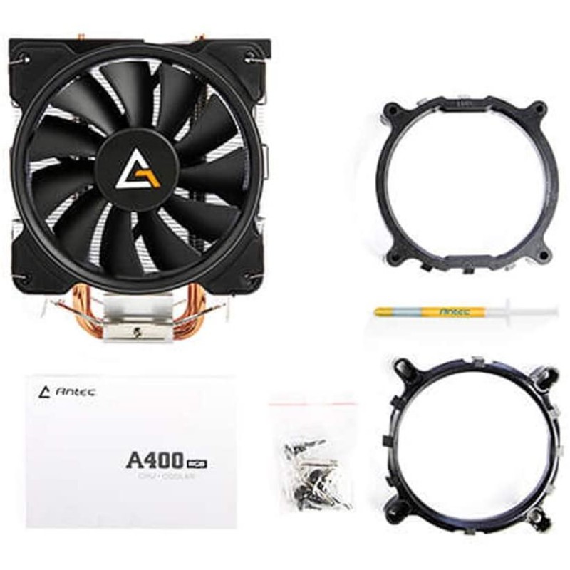 Antec CPU Cooler, A400 RGB, 4-Pin Connector PWM Silent Fan Antec CPU Cooler, A400 RGB, 4-Pin Connector PWM Silent Fan