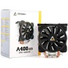 Antec CPU Cooler, A400 RGB, 4-Pin Connector PWM Silent Fan Antec CPU Cooler, A400 RGB, 4-Pin Connector PWM Silent Fan