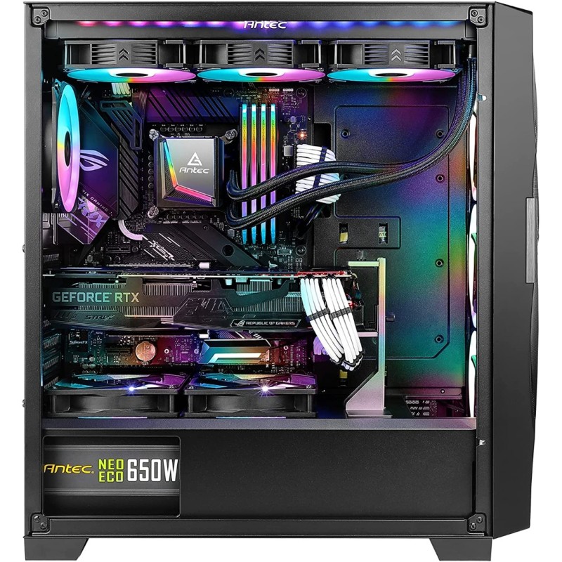 Antec DF700 Flux, Mid Tower Computer Case, ATX Gaming Case, Tempered Glass Side Panel Antec DF700 Flux, Mid Tower Computer Case, ATX Gaming Case, Tempered Glass Side Panel