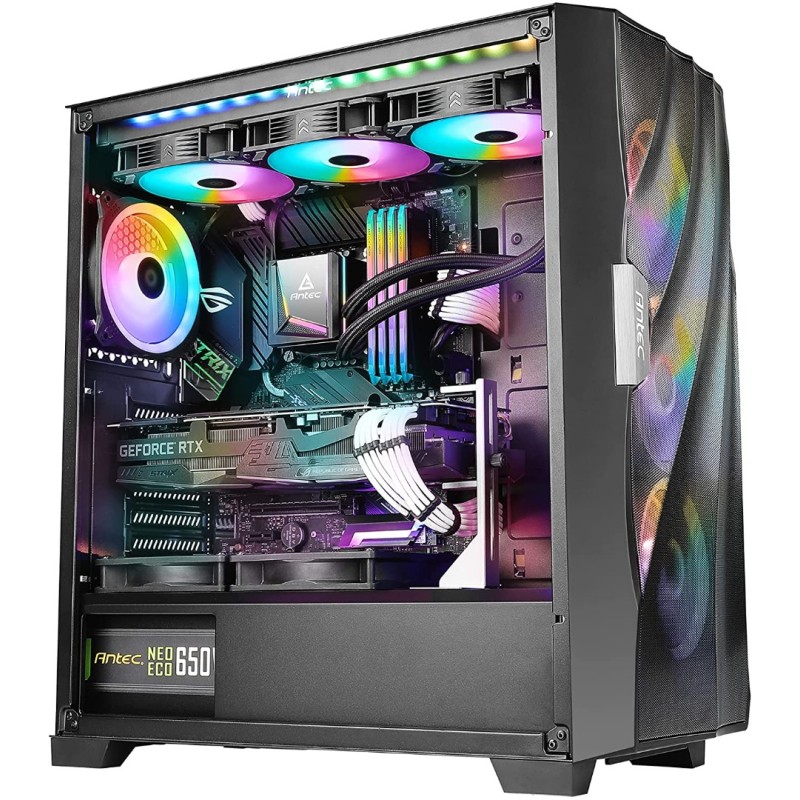 Antec DF700 Flux, Mid Tower Computer Case, ATX Gaming Case, Tempered Glass Side Panel Antec DF700 Flux, Mid Tower Computer Case, ATX Gaming Case, Tempered Glass Side Panel