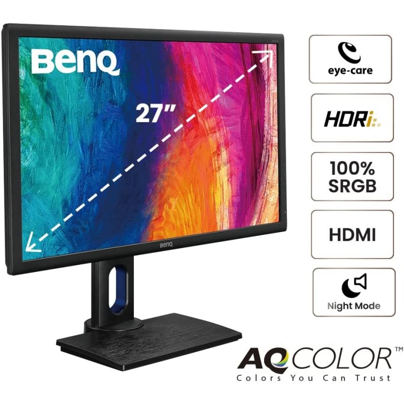BenQ PD2700Q Color Accurate Design Monitor 27" QHD 1440p | 100% Rec.709 &sRGB | IPS BenQ PD2700Q Color Accurate Design Monitor 27" QHD 1440p | 100% Rec.709 &sRGB | IPS