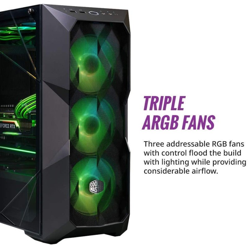 Cooler Master MasterBox TD500 Mesh Airflow ATX Mid-Tower Cooler Master MasterBox TD500 Mesh Airflow ATX Mid-Tower