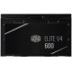 Cooler Master Power Supply 600W ELITE V4 80 Plus White Non Modular