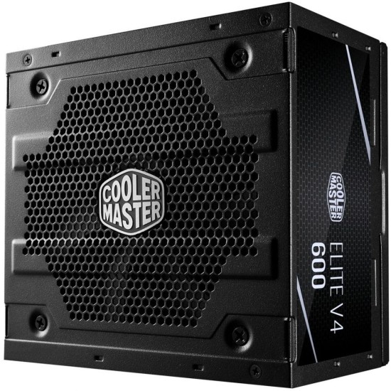 Cooler Master Power Supply 600W ELITE V4 80 Plus White Non Modular