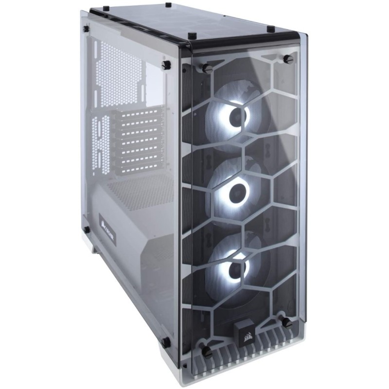 Corsair CRYSTAL 570X RGB Mid-Tower Case, 3 RGB Fans, Tempered Glass - White Corsair CRYSTAL 570X RGB Mid-Tower Case, 3 RGB Fans, Tempered Glass - White