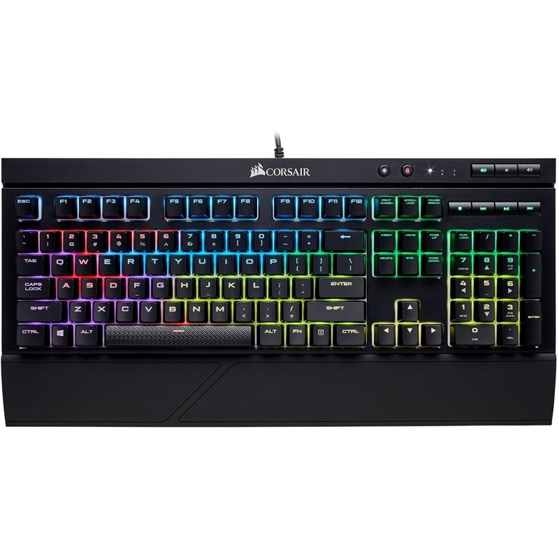 Corsair K68 RGB Mechanical Gaming Keyboard, Backlit RGB LED, Dust and Spill Resistant - Linear & Quiet - Cherry MX Red Corsair K68 RGB Mechanical Gaming Keyboard, Backlit RGB LED, Dust and Spill Resistant - Linear & Quiet - Cherry MX Red