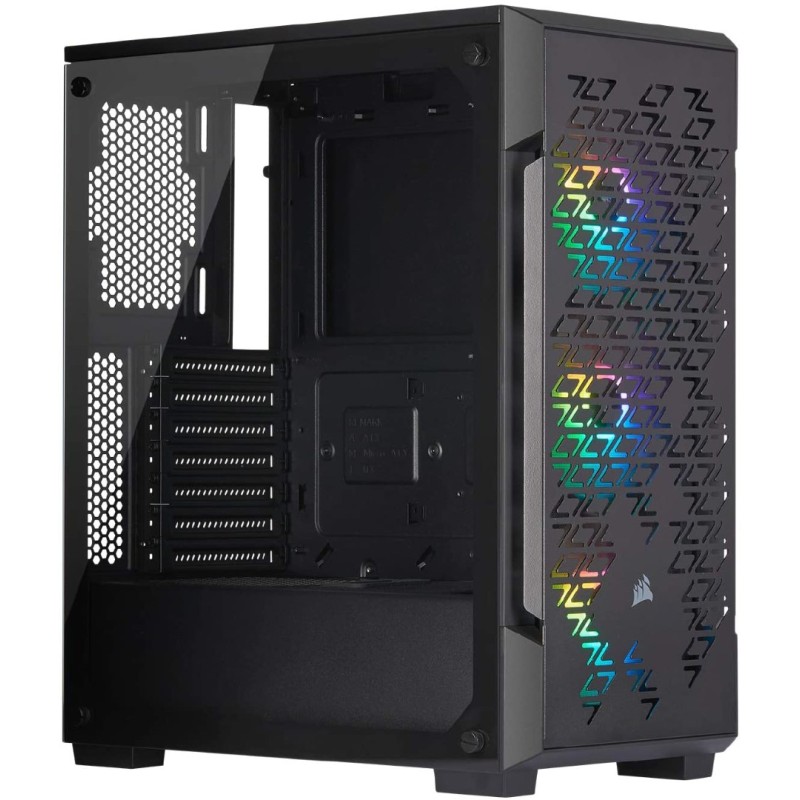 Corsair iCUE 220T RGB Airflow Tempered Glass Mid-Tower Smart Case - Black Corsair iCUE 220T RGB Airflow Tempered Glass Mid-Tower Smart Case - Black