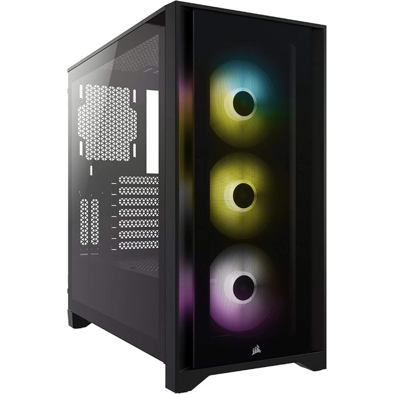 Corsair iCUE 4000X RGB Mid-Tower ATX PC Case - Black Corsair iCUE 4000X RGB Mid-Tower ATX PC Case - Black