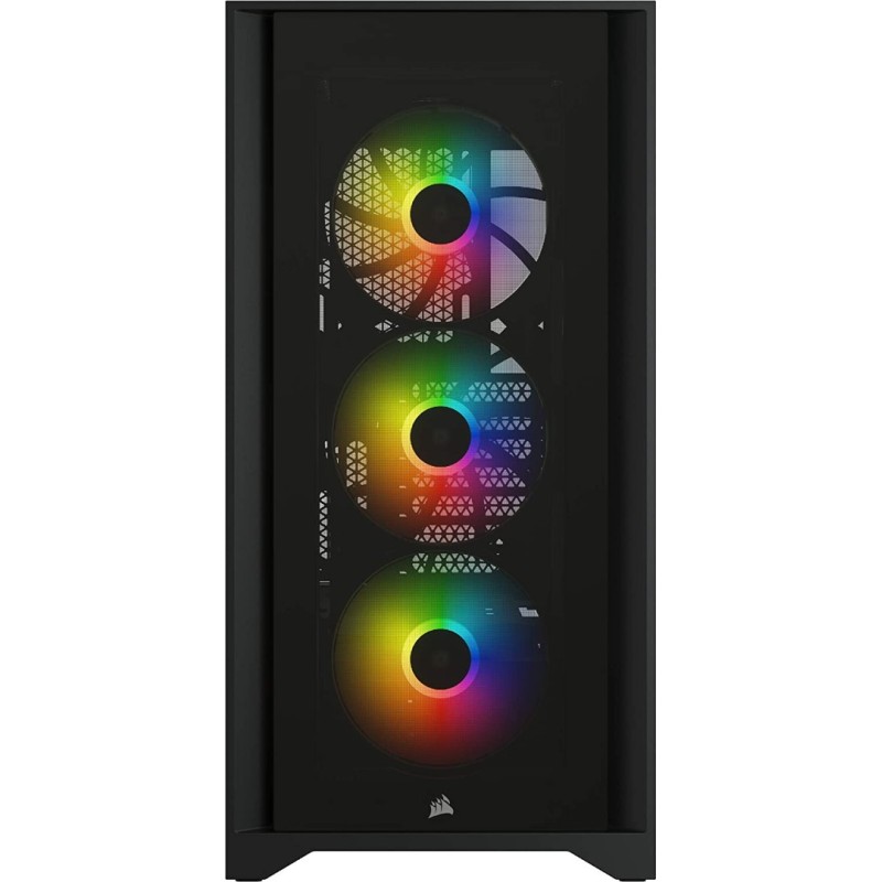 Corsair iCUE 4000X RGB Mid-Tower ATX PC Case - Black Corsair iCUE 4000X RGB Mid-Tower ATX PC Case - Black
