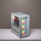 Corsair iCUE 4000X RGB Mid-Tower ATX PC Case - White