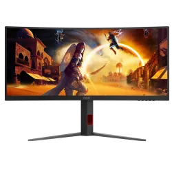 Monitor AOC Gaming CU34G4, 34-inch,WQHD,Curved 1500R,180Hz,Fast VA,0.5ms,Stand Adjustments