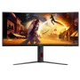 Monitor AOC Gaming CU34G4, 34-inch,WQHD,Curved 1500R,180Hz,Fast VA,0.5ms,Stand Adjustments