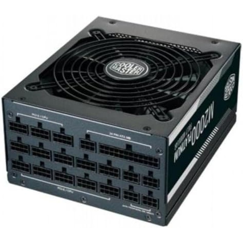 Cooler Master M2000 Platinum Power Supply- Fully Modular PSU (A/EU Plug), 80 Plus Platinum Certified Cooler Master M2000 Platinum Power Supply- Fully Modular PSU (A/EU Plug), 80 Plus Platinum Certified