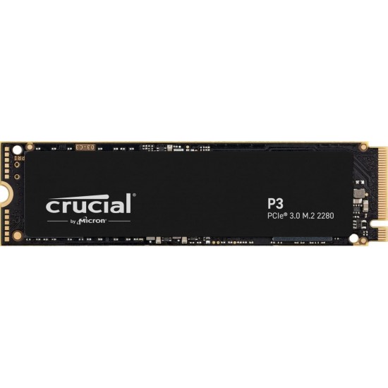 Crucial P3 1TB M.2 PCIe Gen3 NVMe - Up to 3500MB/s & 3000 MB/s R&W
