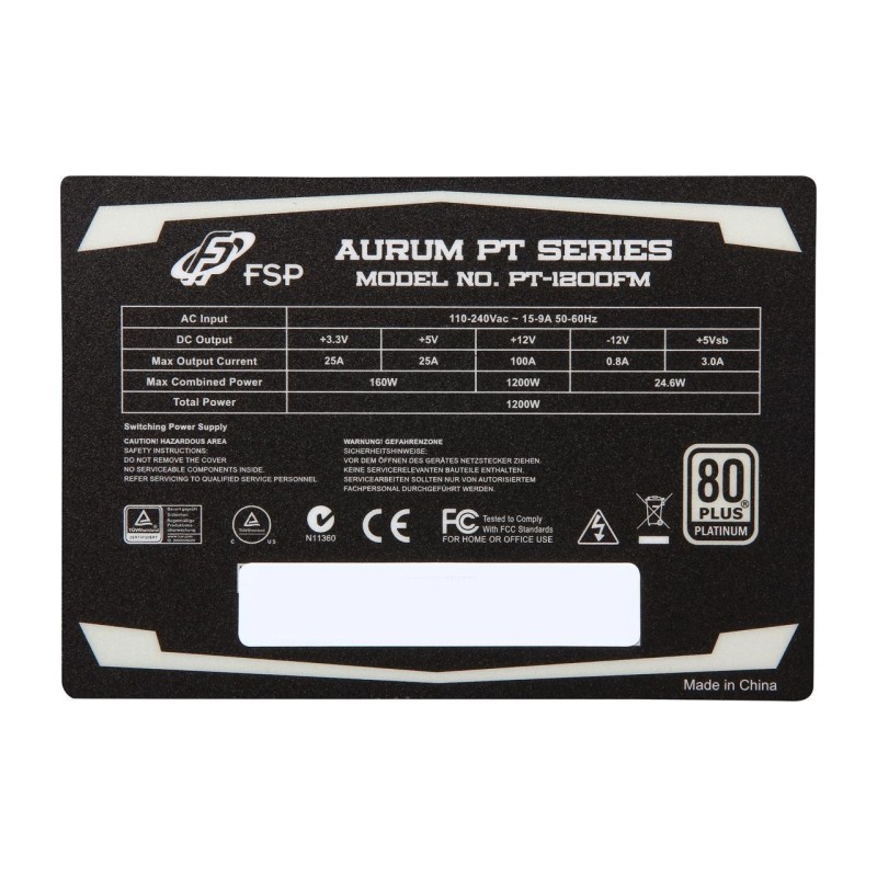 FSP Group AURUM PT Series 1200W FSP Group AURUM PT Series 1200W