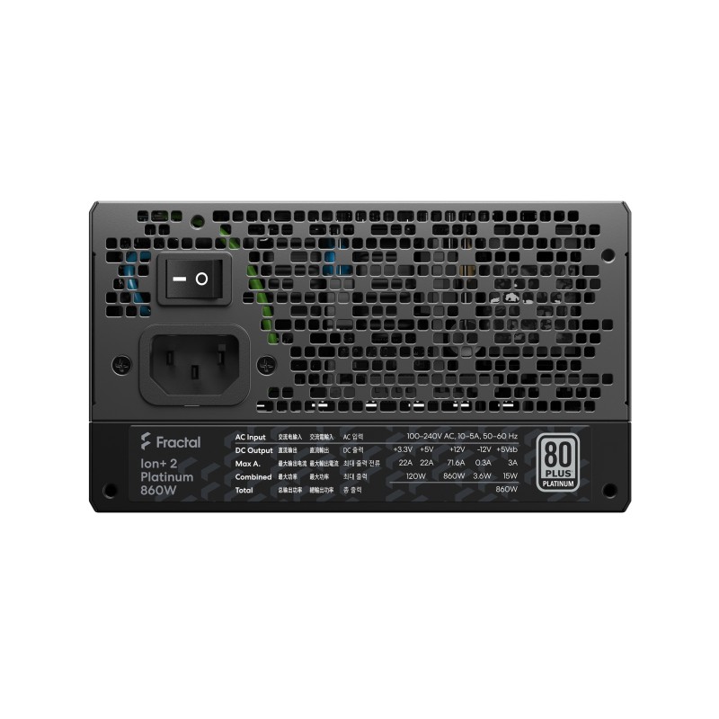 Fractal Ion+ 2 860W 80 Plus Platinum Fractal Ion+ 2 860W 80 Plus Platinum