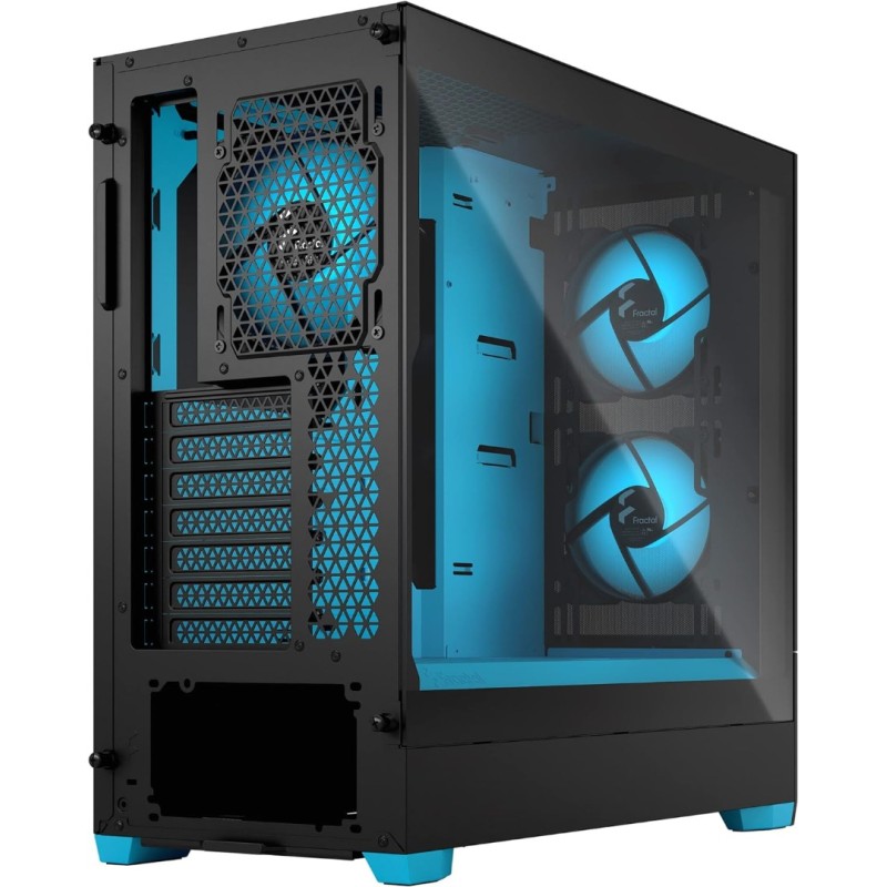 Fractal Pop Air RGB Cyan Core TG Clear Tint Fractal Pop Air RGB Cyan Core TG Clear Tint