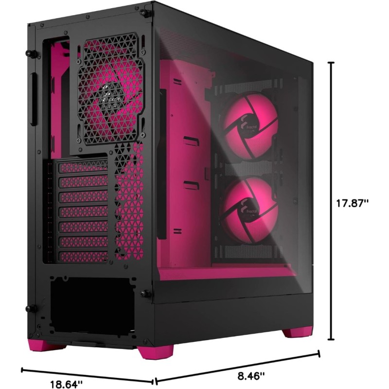 Fractal Pop Air RGB Magenta Core TG Clear Tint Fractal Pop Air RGB Magenta Core TG Clear Tint