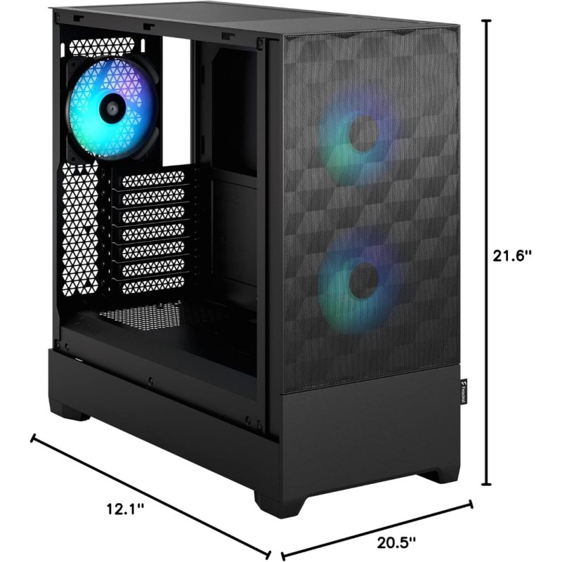 Fractal Pop Air RGB Black TG Clear Tint Fractal Pop Air RGB Black TG Clear Tint