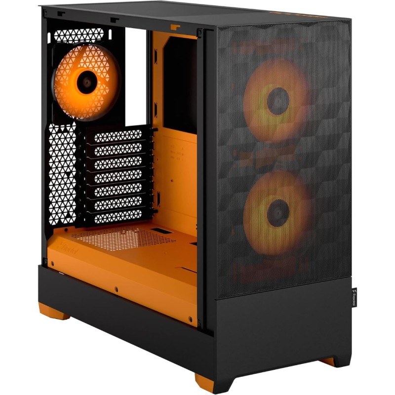 Fractal Pop Air RGB Orange Core TG Clear Tint Fractal Pop Air RGB Orange Core TG Clear Tint