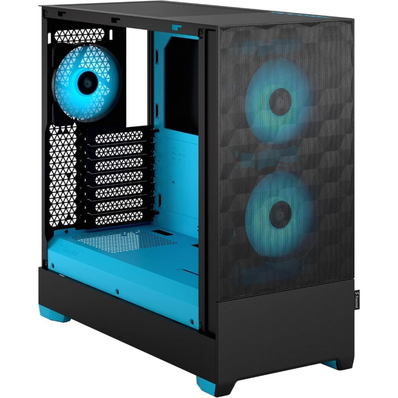 Fractal Pop Air RGB Cyan Core TG Clear Tint Fractal Pop Air RGB Cyan Core TG Clear Tint