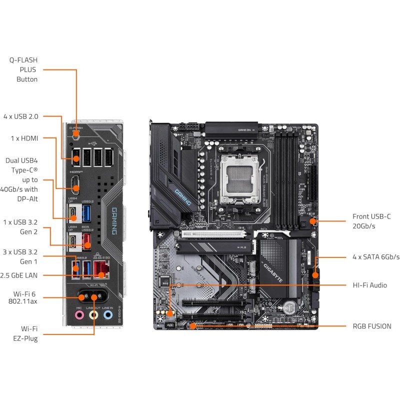 Gigabyte X870 GAMING WIFI6 Gigabyte X870 GAMING WIFI6