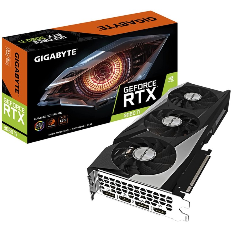 GIGABYTE GeForce RTX 3060 Ti Gaming OC PRO 8G (REV3.0) Graphics Card, 3X WINDFORCE Fans, LHR, 8GB 256-bit GDDR6, GIGABYTE GeForce RTX 3060 Ti Gaming OC PRO 8G (REV3.0) Graphics Card, 3X WINDFORCE Fans, LHR, 8GB 256-bit GDDR6,