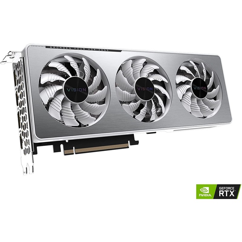 GIGABYTE GeForce RTX 3060 Vision OC 12G (REV2.0) Graphics Card, 3X WINDFORCE Fans, 12GB 192-bit GDDR6, GV-N3060VISION OC-12GD REV2.0 Video Card GIGABYTE GeForce RTX 3060 Vision OC 12G (REV2.0) Graphics Card, 3X WINDFORCE Fans, 12GB 192-bit GDDR6, GV-N3060VISION OC-12GD REV2.0 Video Card