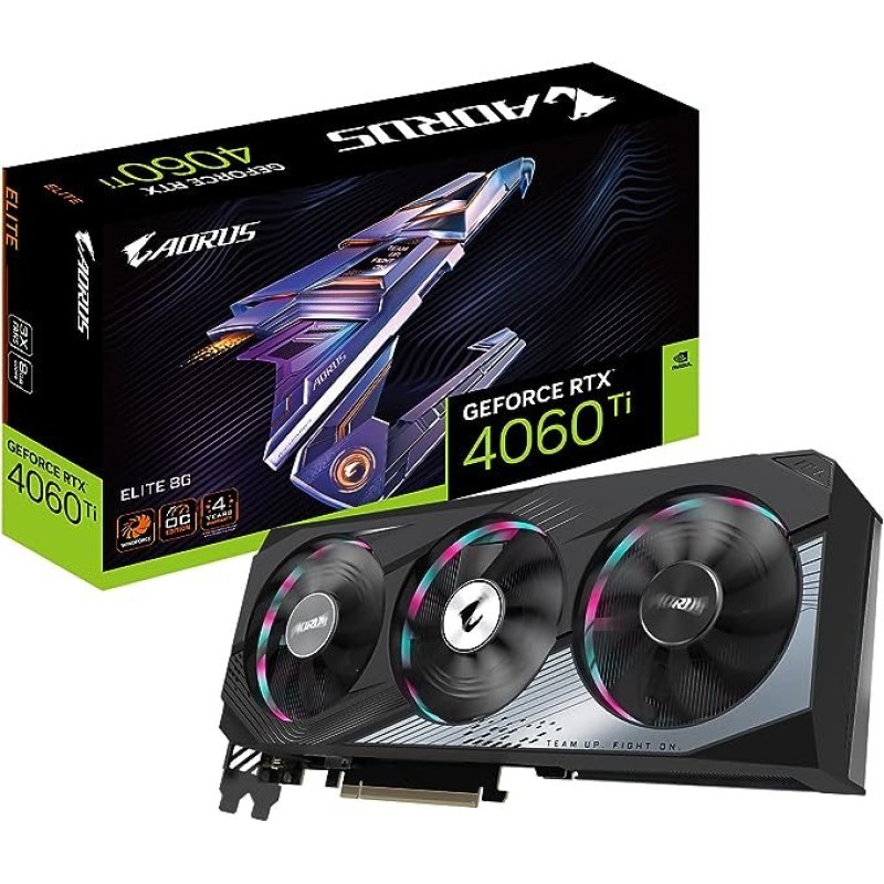 Gigabyte AORUS RTX 4060 Ti Elite 8GB Gigabyte AORUS RTX 4060 Ti Elite 8GB