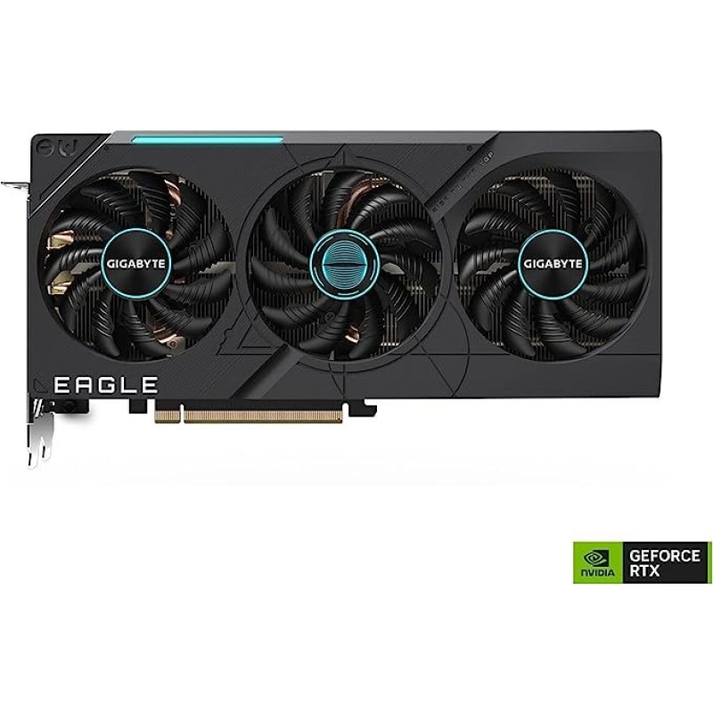 Gigabyte GeForce RTX 4070 Eagle OC 12G Graphics Card, 3X WINDFORCE Fans, 12GB 192-bit GDDR6X Gigabyte GeForce RTX 4070 Eagle OC 12G Graphics Card, 3X WINDFORCE Fans, 12GB 192-bit GDDR6X
