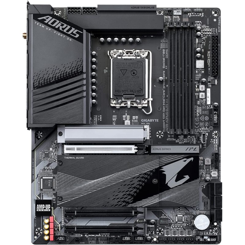 GIGABYTE Z690 AORUS Elite AX (LGA 1700/ Intel Z690/ ATX/ DDR5/ Quad M.2/ PCIe 5.0/ USB 3.2 Gen2X2 Type-C/WiFi 6/2.5GbE LAN) GIGABYTE Z690 AORUS Elite AX (LGA 1700/ Intel Z690/ ATX/ DDR5/ Quad M.2/ PCIe 5.0/ USB 3.2 Gen2X2 Type-C/WiFi 6/2.5GbE LAN)