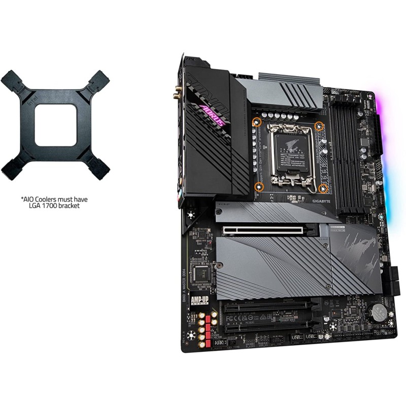 Gigabyte B660 AORUS Master DDR4 (B660/ Intel/LGA 1700/ ATX/ DDR4/ Triple M.2/ PCIe 4.0/ USB 3.2 Gen2 Type-C/WiFi 6 802.11ax/ Intel 2.5GbE LAN/Motherboard) Gigabyte B660 AORUS Master DDR4 (B660/ Intel/LGA 1700/ ATX/ DDR4/ Triple M.2/ PCIe 4.0/ USB 3.2 Gen2 Type-C/WiFi 6 802.11ax/ Intel 2.5GbE LAN/Motherboard)