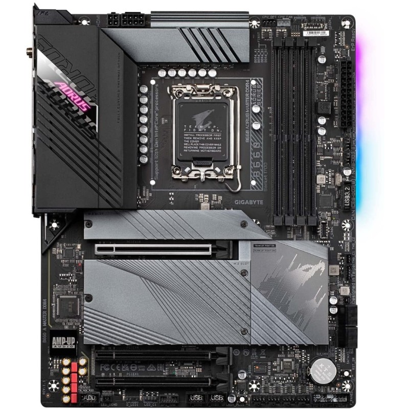 Gigabyte B660 AORUS Master DDR4 (B660/ Intel/LGA 1700/ ATX/ DDR4/ Triple M.2/ PCIe 4.0/ USB 3.2 Gen2 Type-C/WiFi 6 802.11ax/ Intel 2.5GbE LAN/Motherboard) Gigabyte B660 AORUS Master DDR4 (B660/ Intel/LGA 1700/ ATX/ DDR4/ Triple M.2/ PCIe 4.0/ USB 3.2 Gen2 Type-C/WiFi 6 802.11ax/ Intel 2.5GbE LAN/Motherboard)